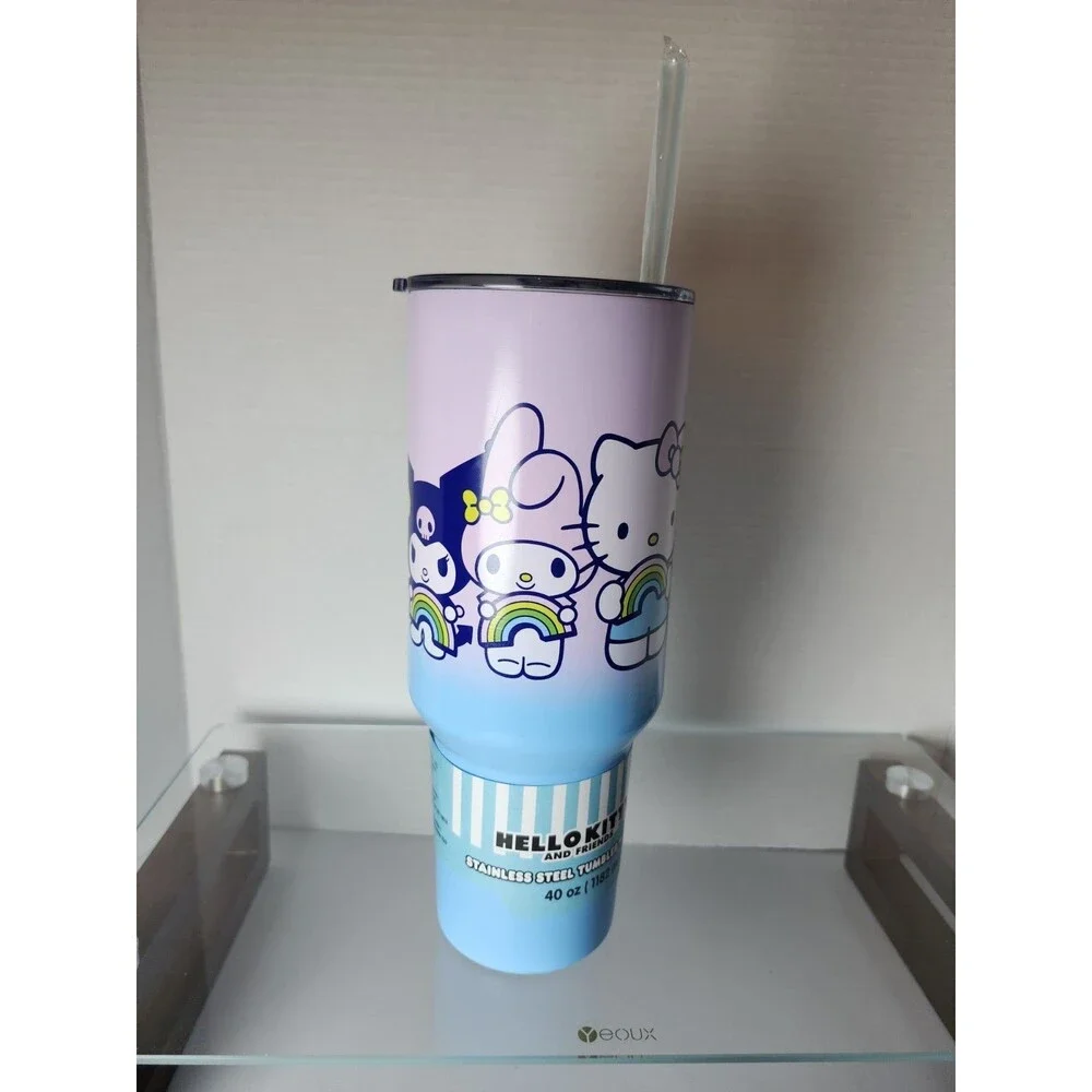 Hello Kitty And Friends Tumbler With Straw Stainless Steel Drink 40oz